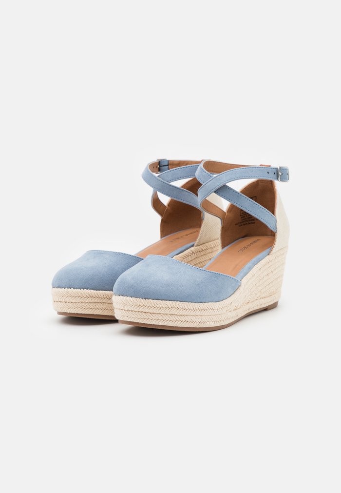 Talons Anna Field Wedge platform Boucle Bleu Clair Femme | ONH-6715079